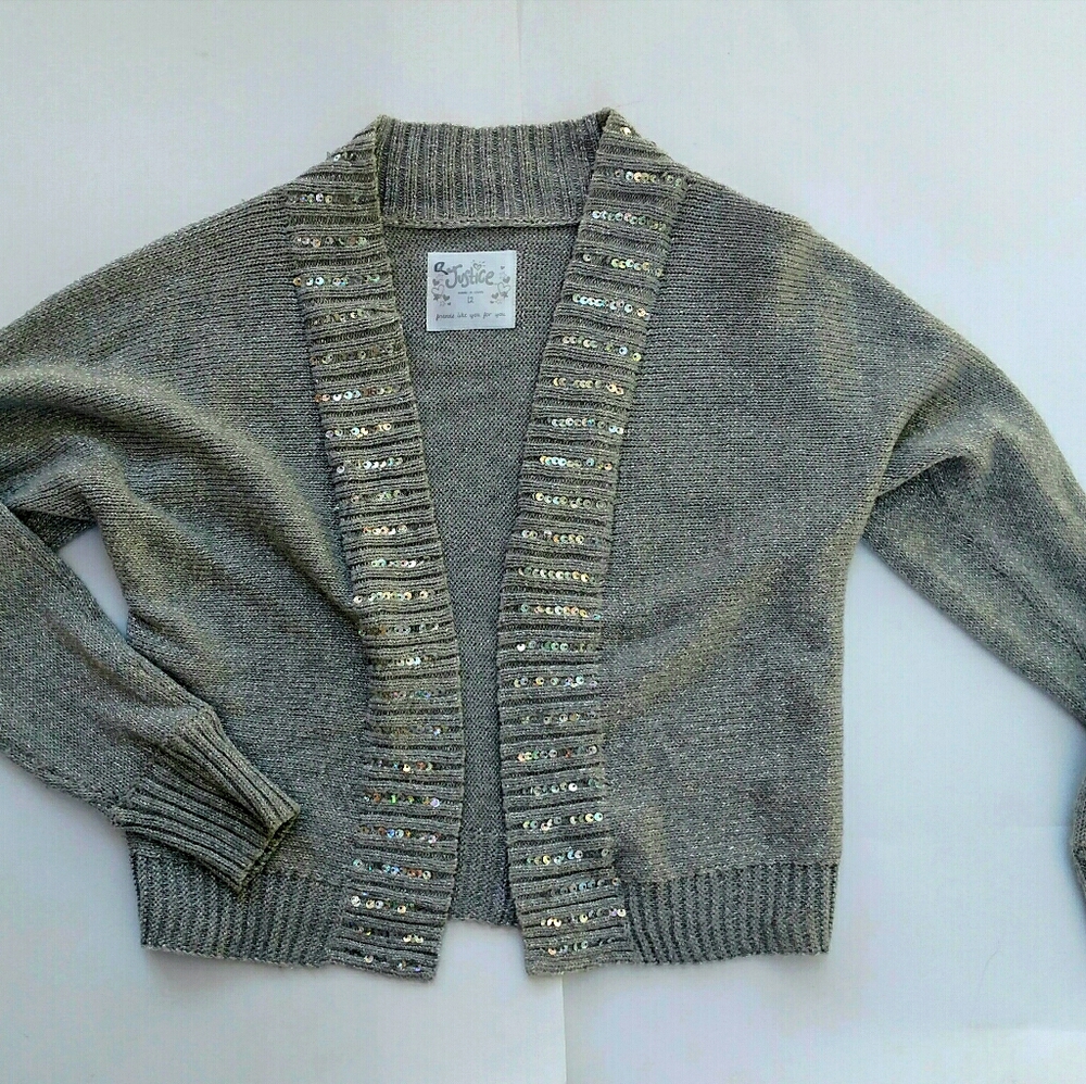 Justice Silver Sweater